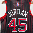 Camisa NBA Chicago Bulls Jordan 45 Preta