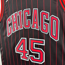 Camisa NBA Chicago Bulls Jordan 45 Preta