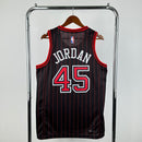 Camisa NBA Chicago Bulls Jordan 45 Preta
