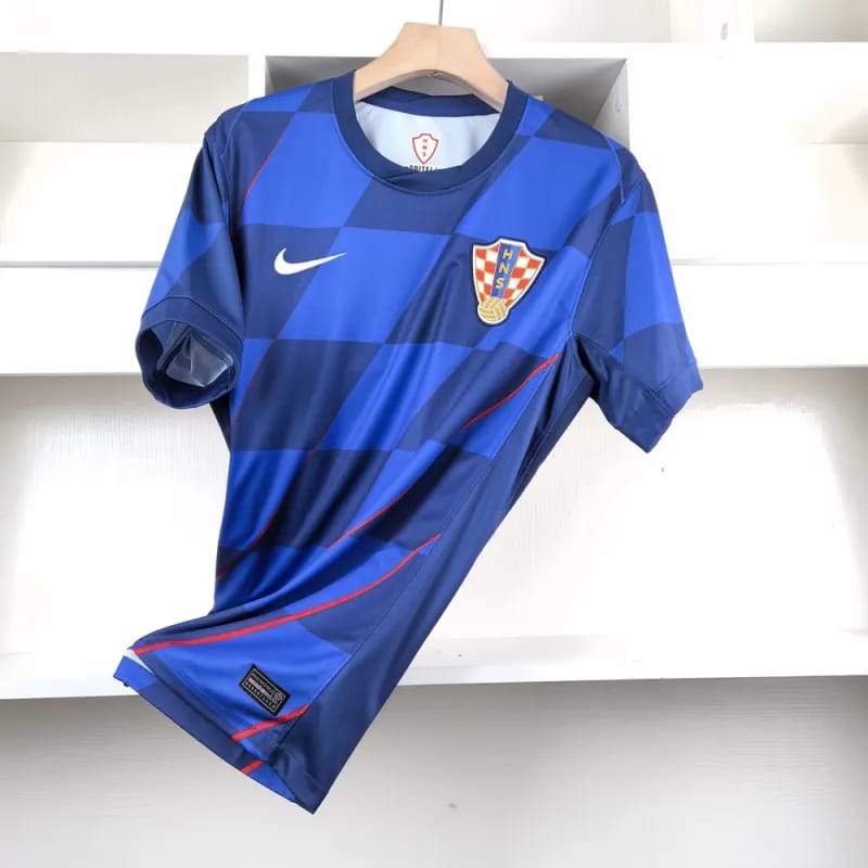 Croatia Away National Team Soccer Jersey Uefa Euro 2024