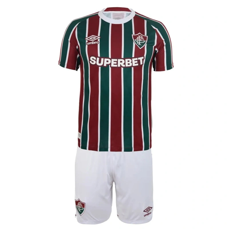 Kit infantil Fluminense 25/26 Home Jersey and Short Kit